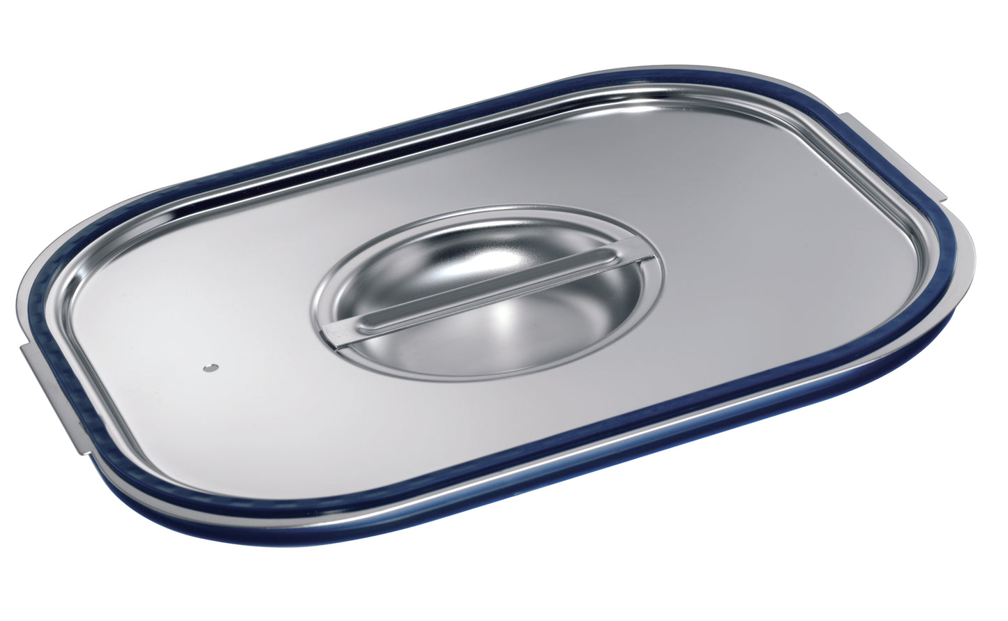 Edelstahl-Deckel für GN-Behälter.