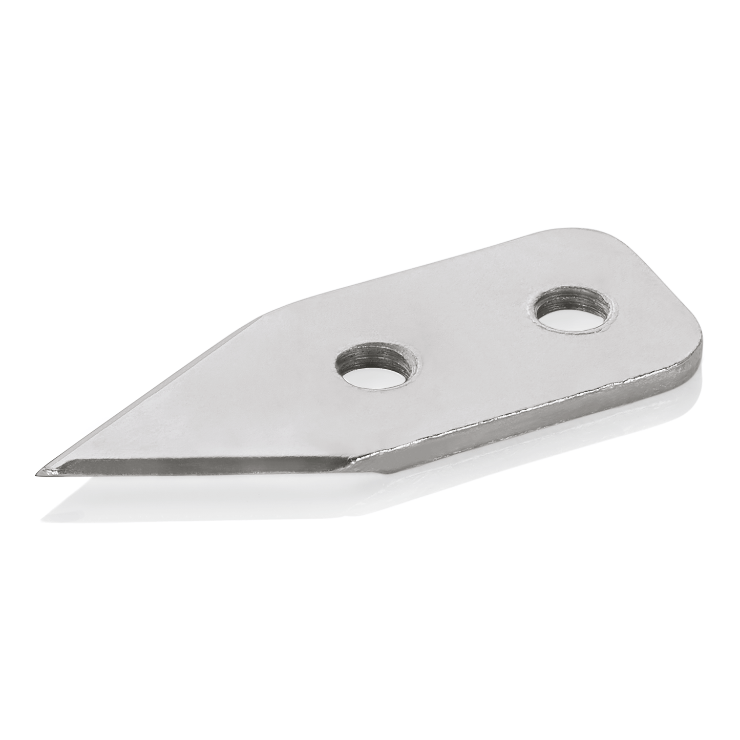 Metallklinge mit zwei Löchern.