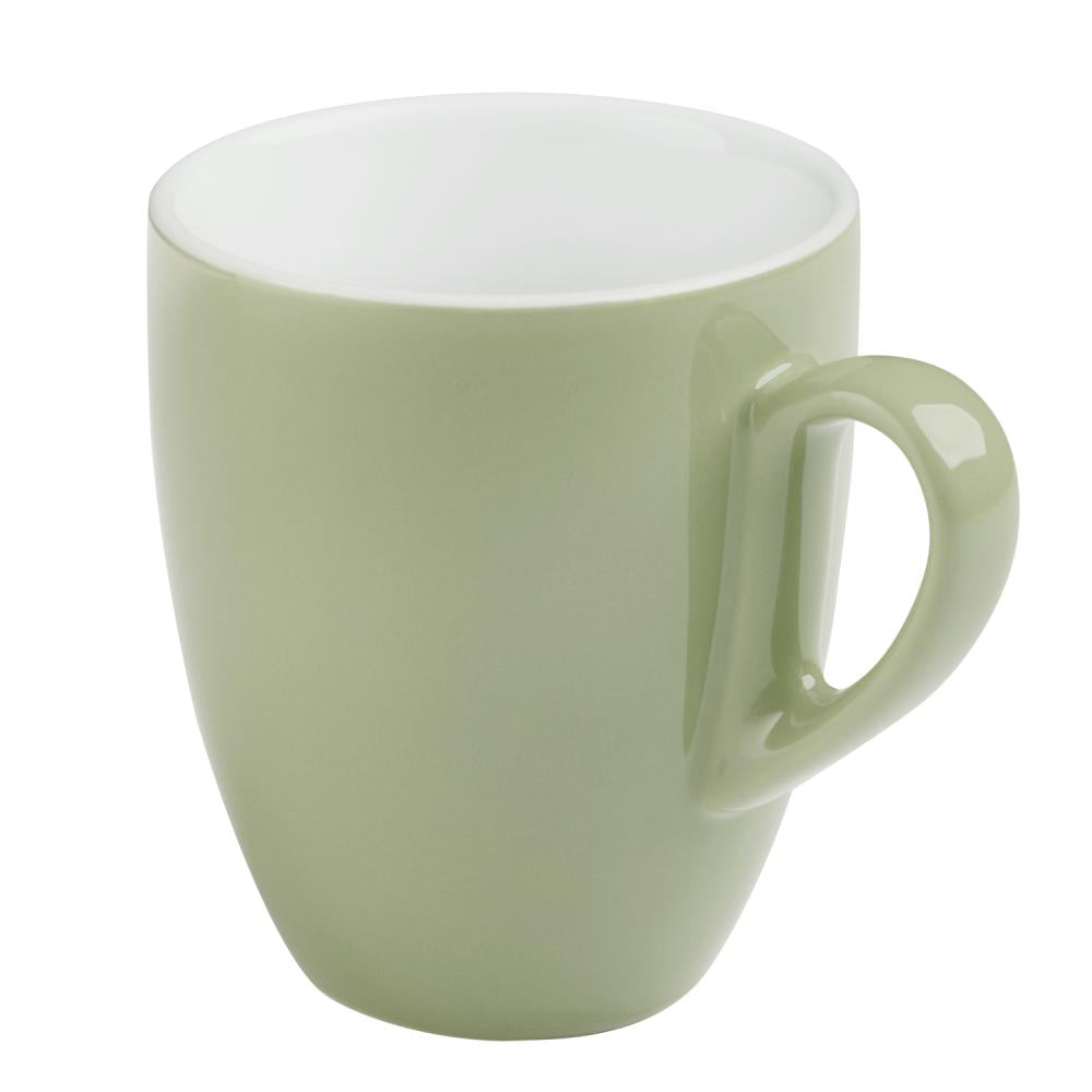 Grüne Kaffeetasse, Nahaufnahme