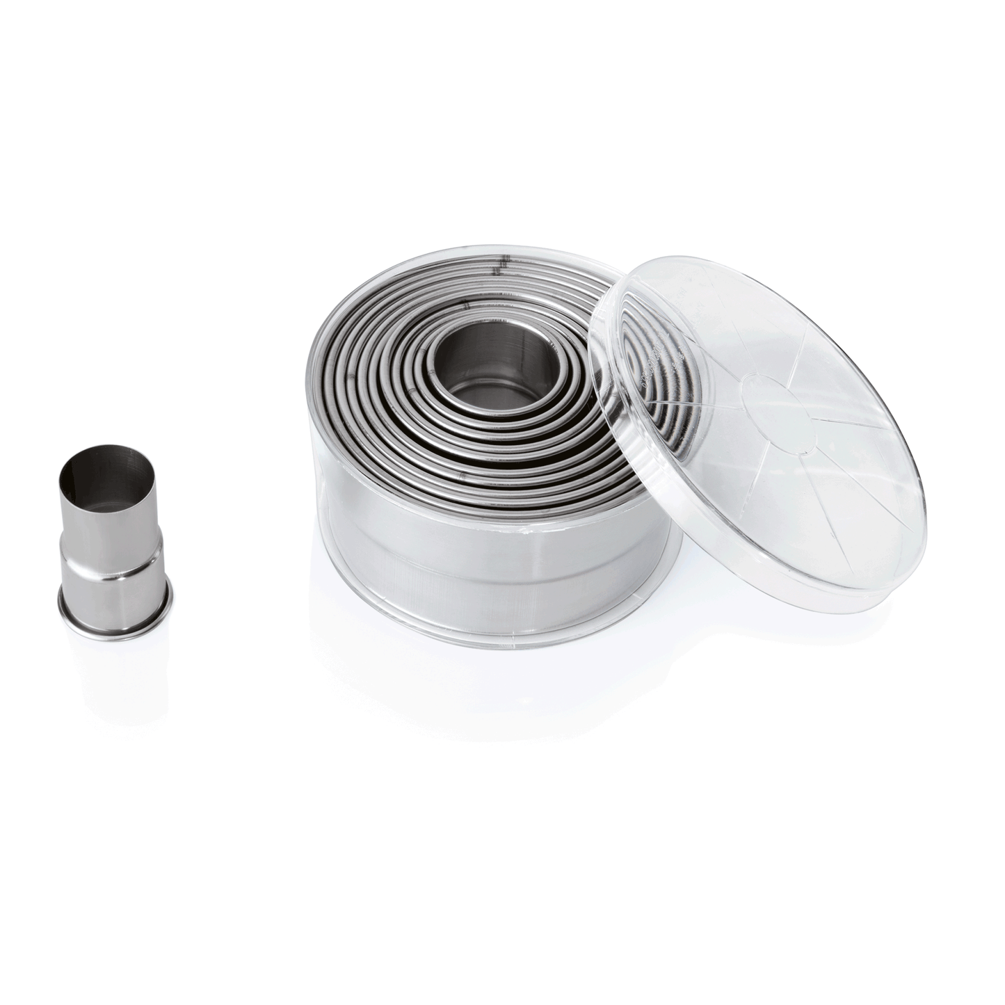 Runde Ausstechformen aus Metall.