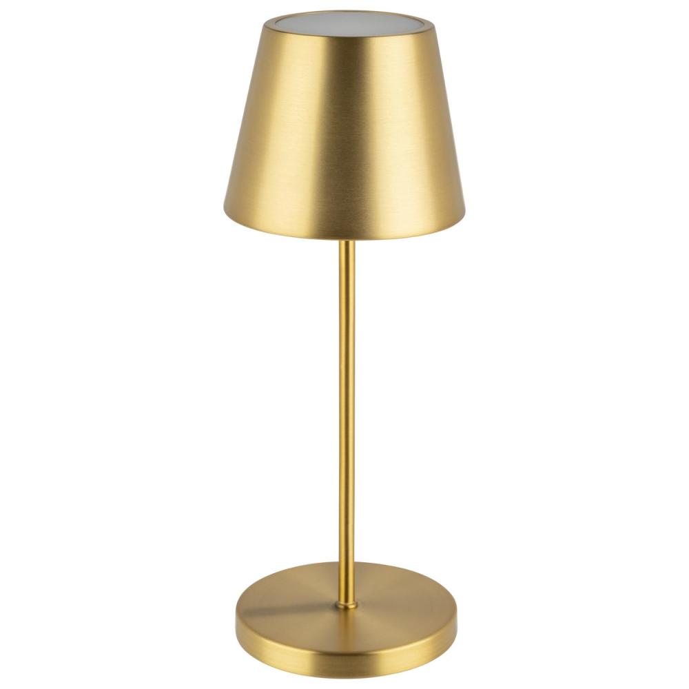 Goldene Tischlampe für Gastronomie