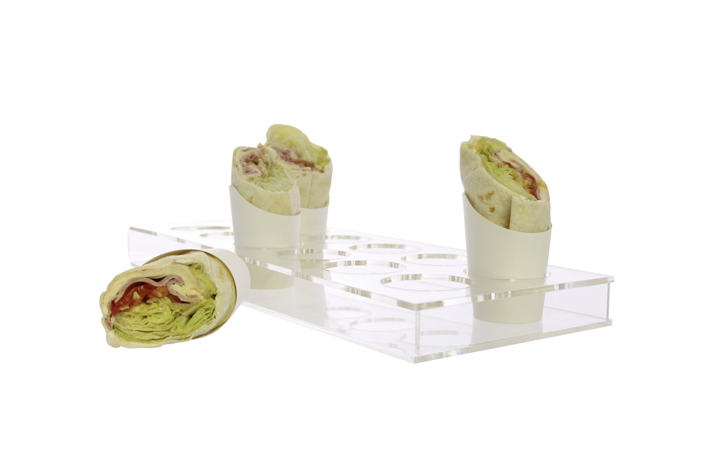 Wraps auf Präsentationsständer.