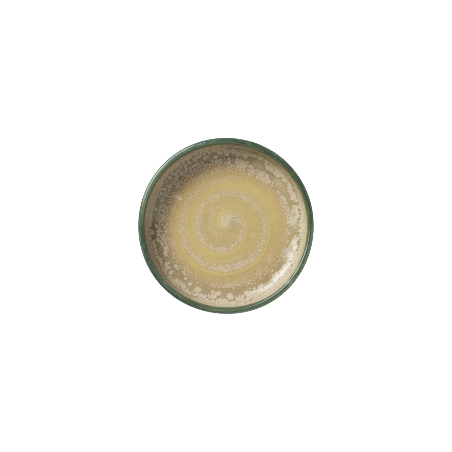 Teller mit spiralförmigem Muster.
