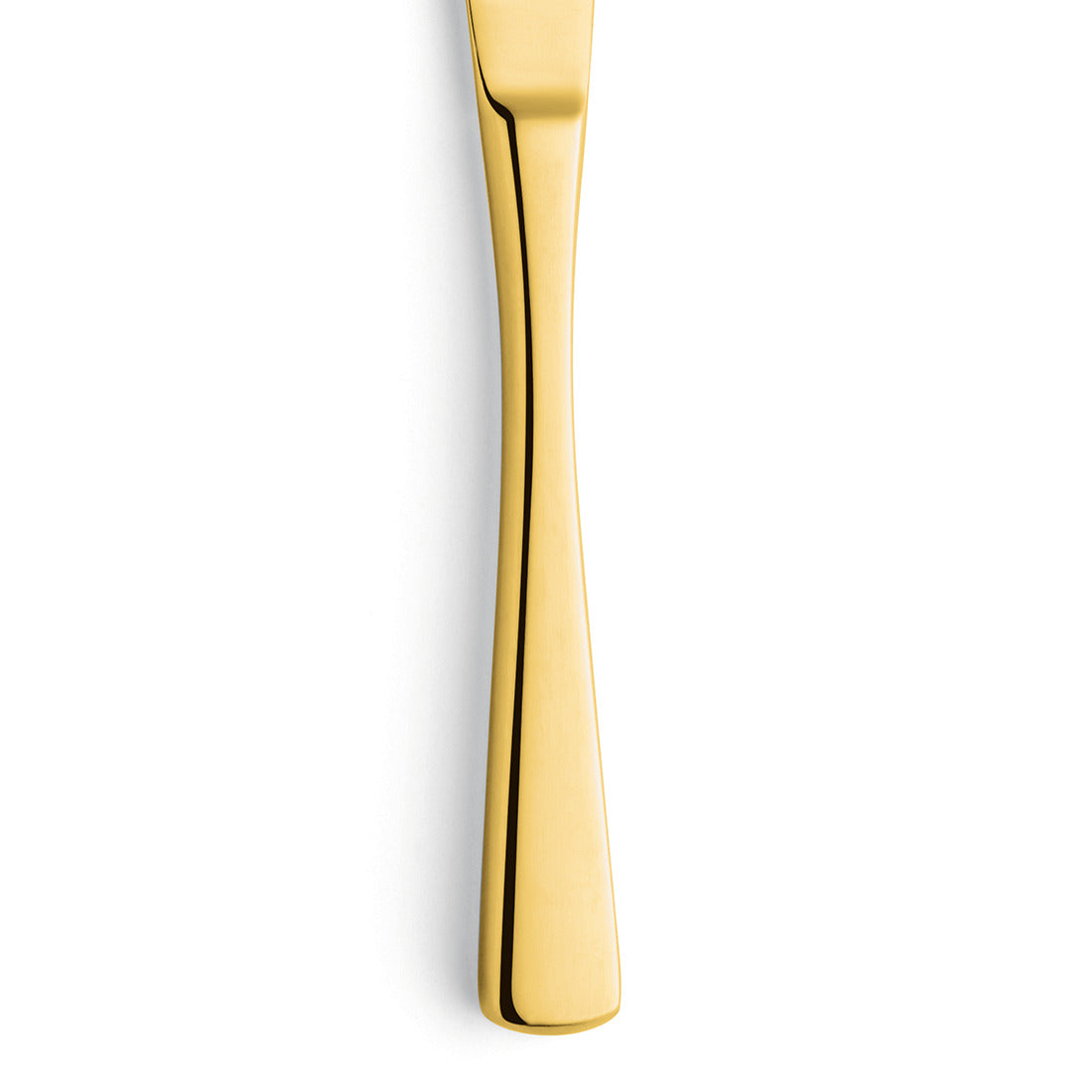 Goldenes Messer auf weißem Hintergrund.