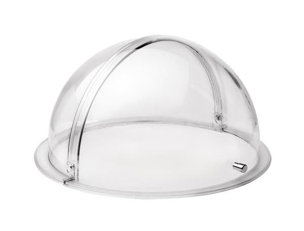 Transparente Abdeckhaube für Speisen.