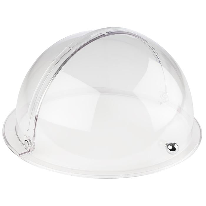 Transparente Abdeckhaube für Speisen.