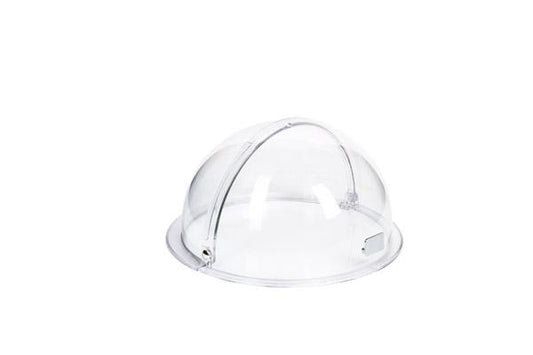 Transparente Abdeckhaube für Speisen.