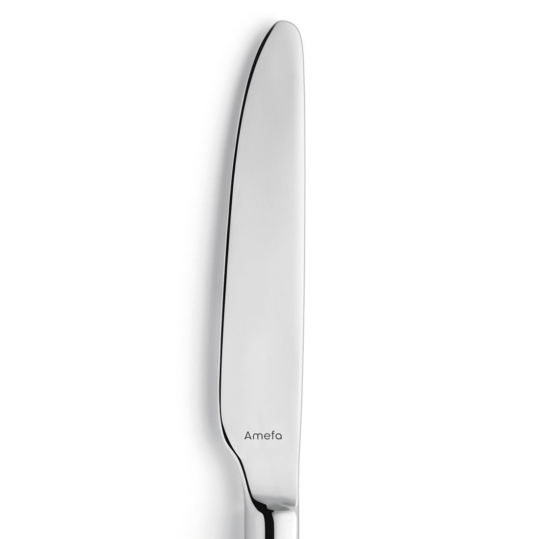 Silbernes Messer mit glatter Klinge, Amefa-Logo.