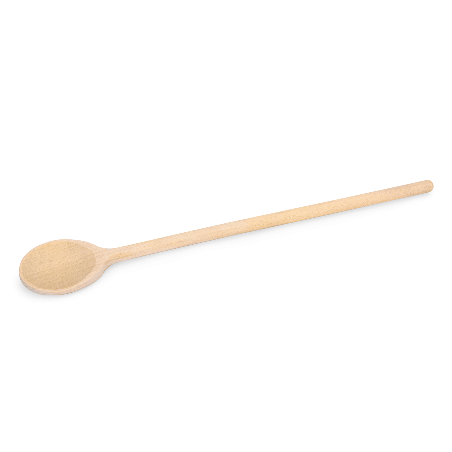 Holzlöffel auf weißem Hintergrund.