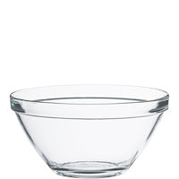 Transparente Glas-Schüssel für Gastronomie