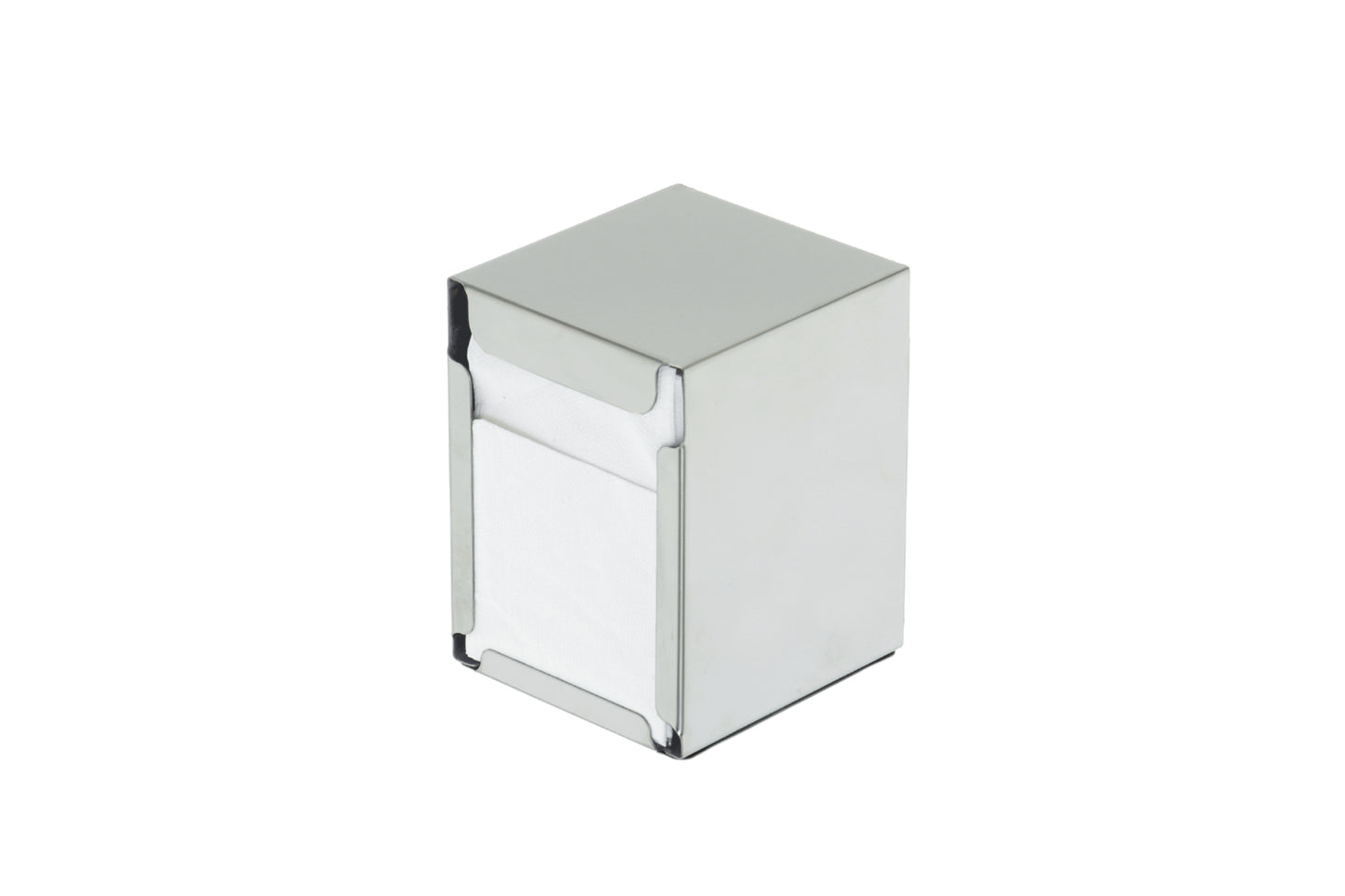 Serviettenhalter aus Edelstahl.