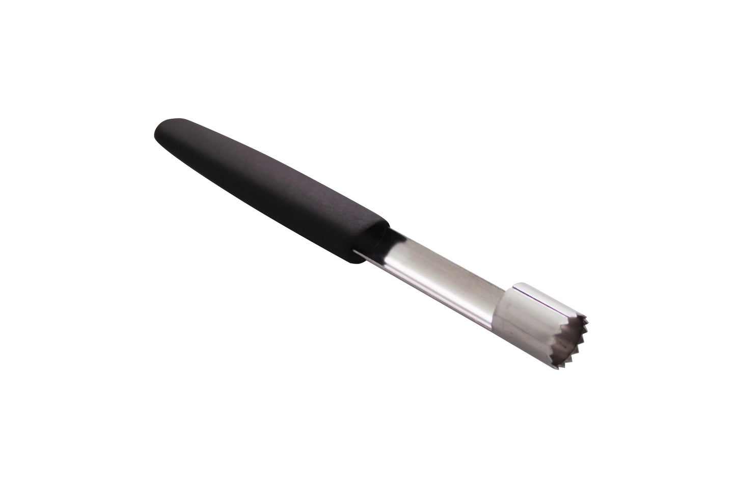 Gastronomie-Werkzeug mit schwarzem Griff.