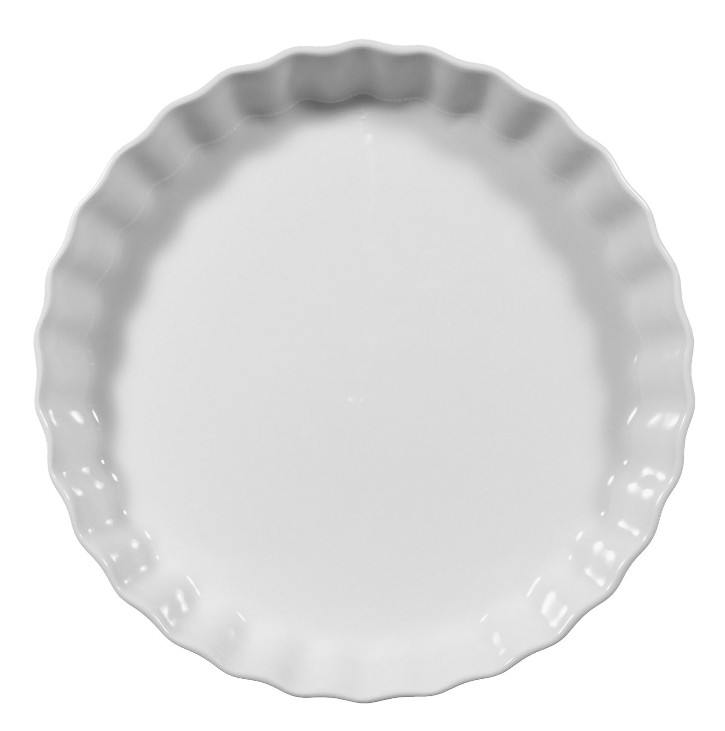 Weiße Tarteform aus Keramik