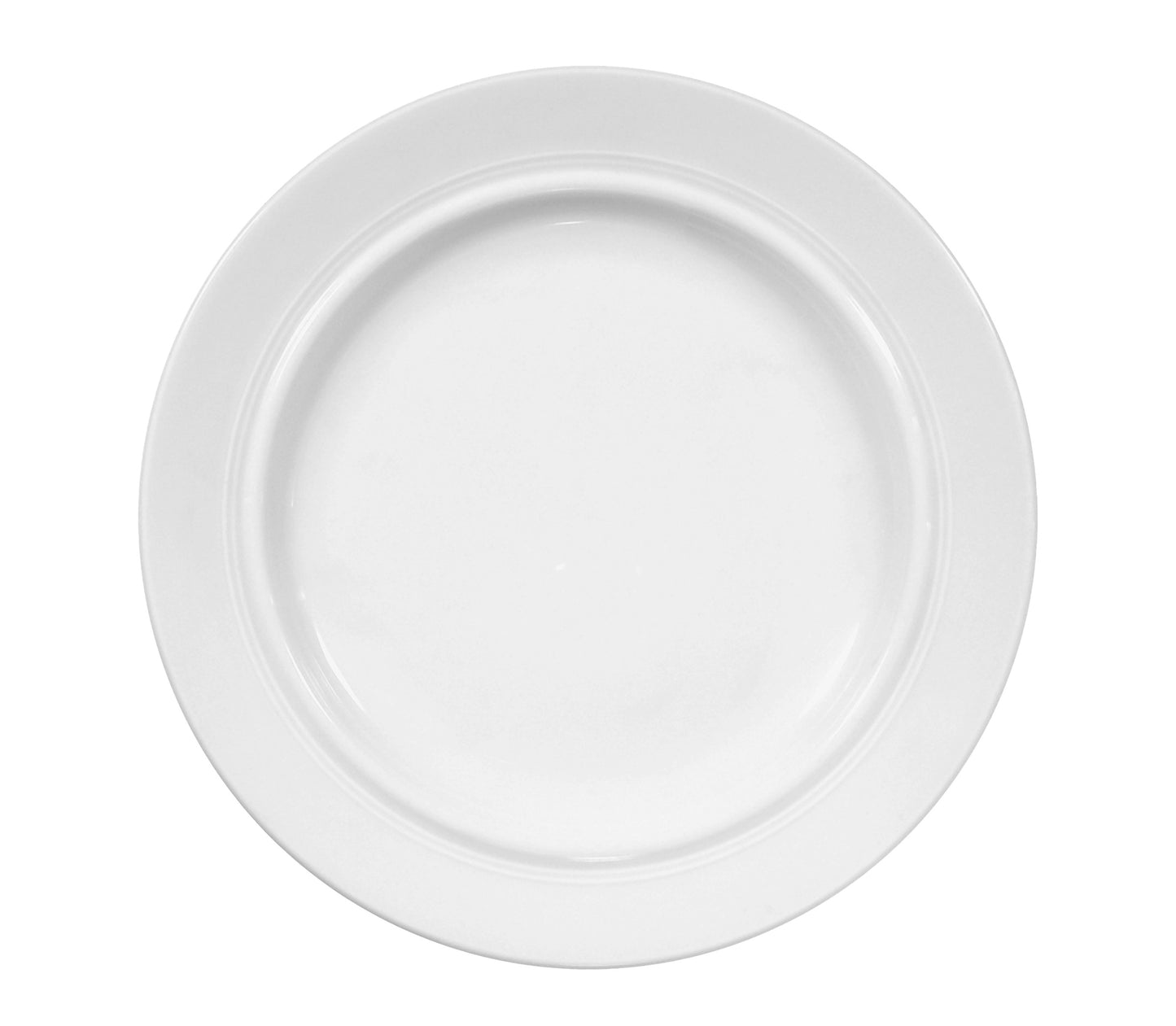 Leere weiße Servierplatte