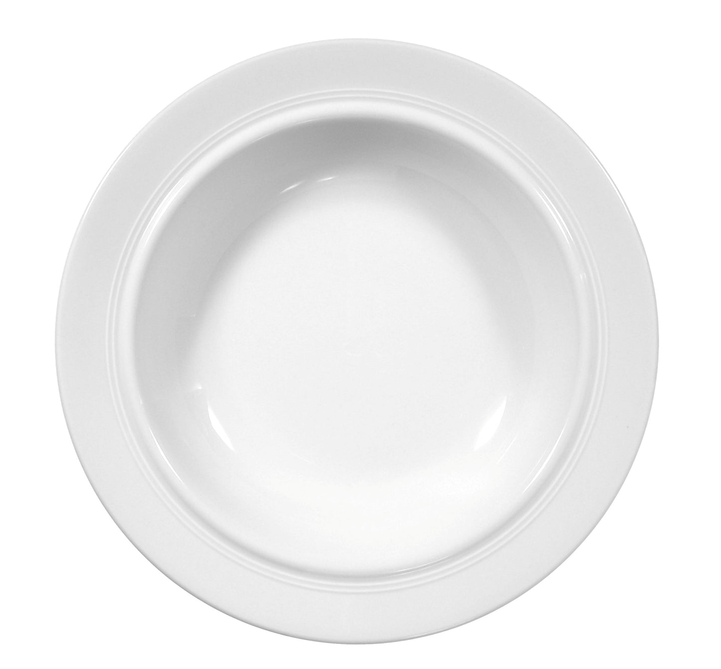 Weißer Teller aus Porzellan