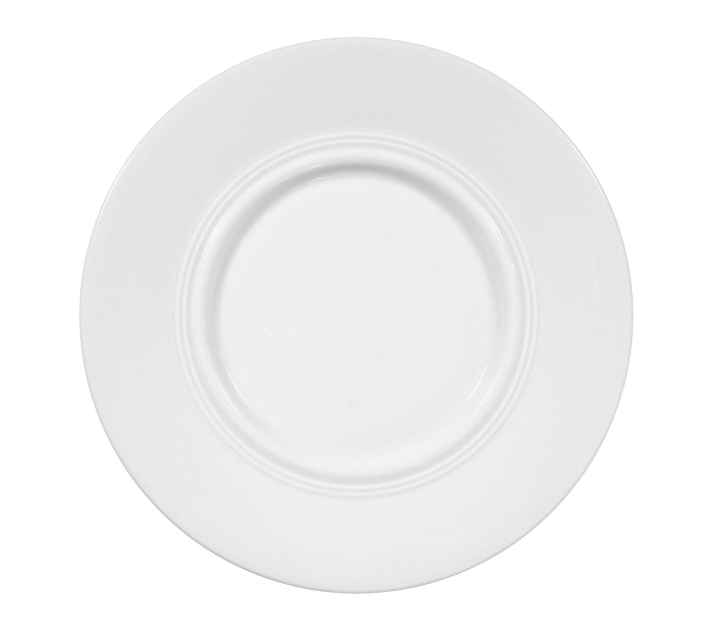 Weißer Porzellan-Teller