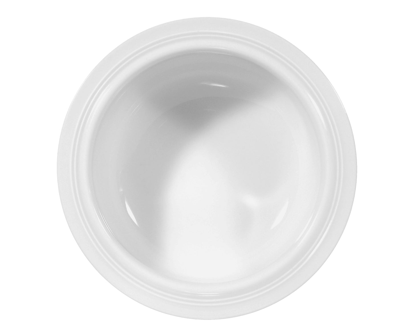 Weiße Servierschüssel aus Keramik