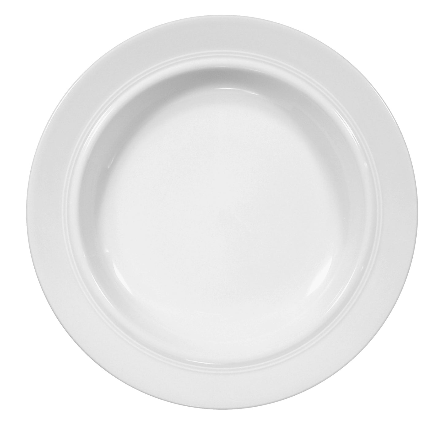 Leere weiße Servierschale