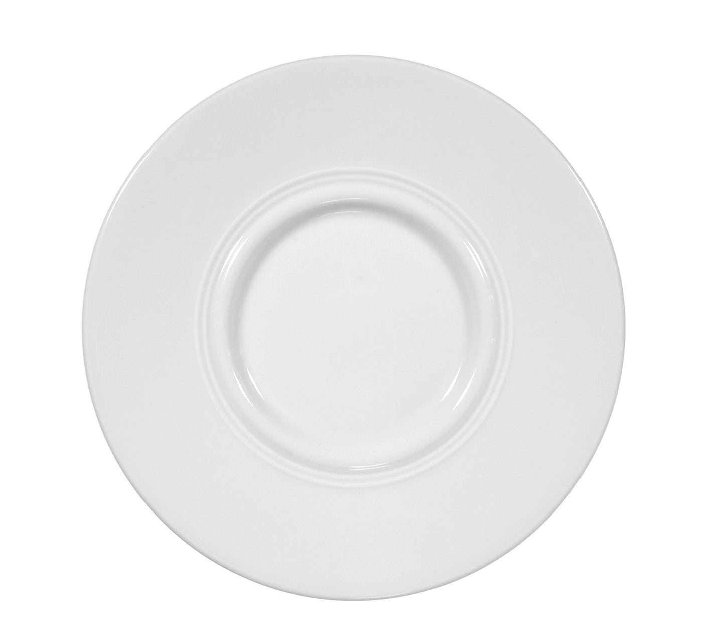 Leere weiße Teller in Nahaufnahme