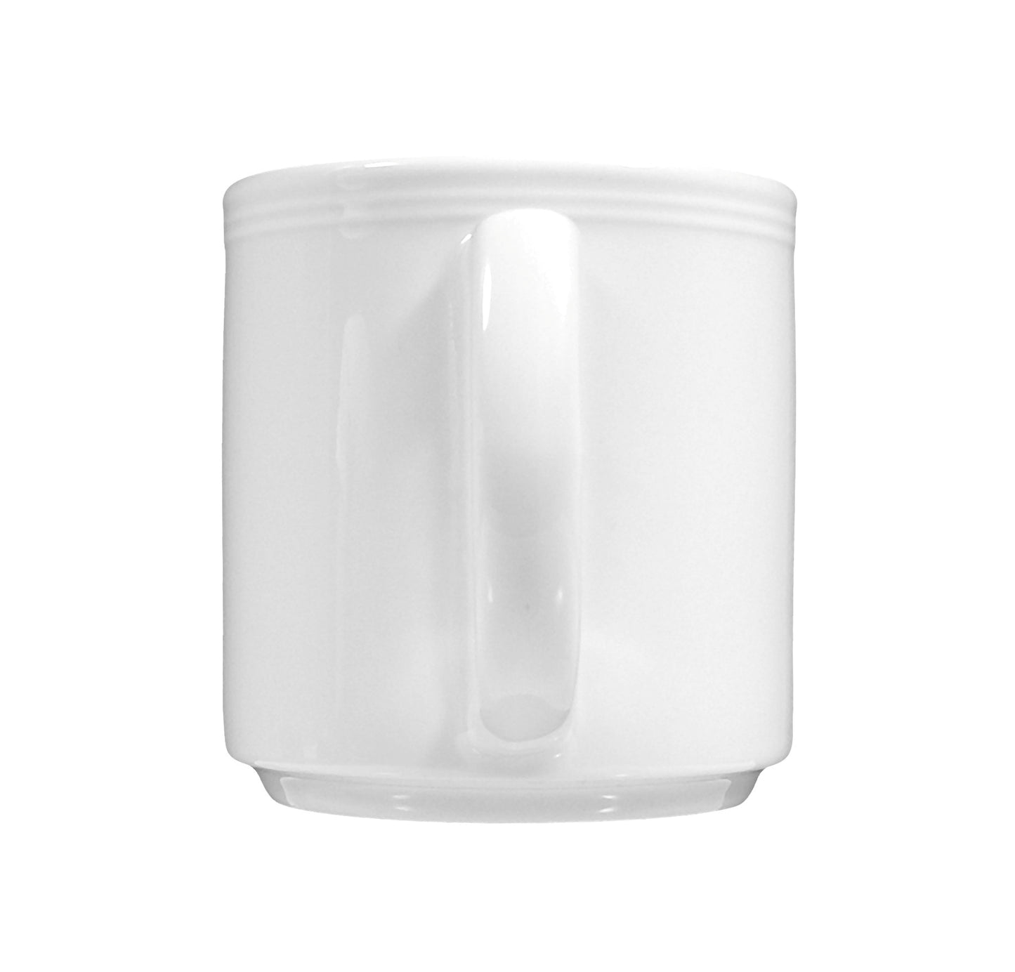 Weiße Keramik-Kaffeetasse