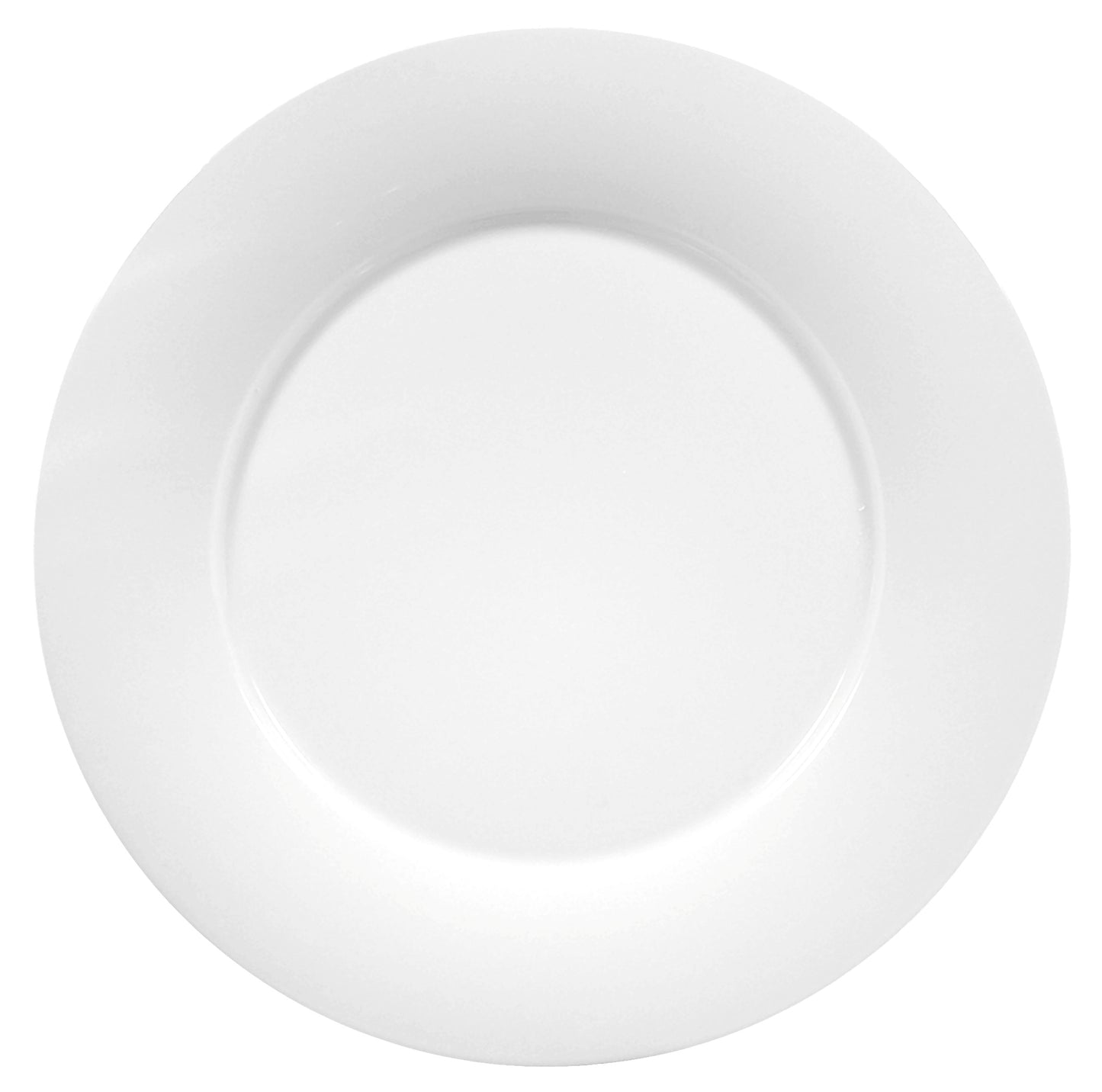 Weißer, leerer Porzellanteller, Gastronomie.