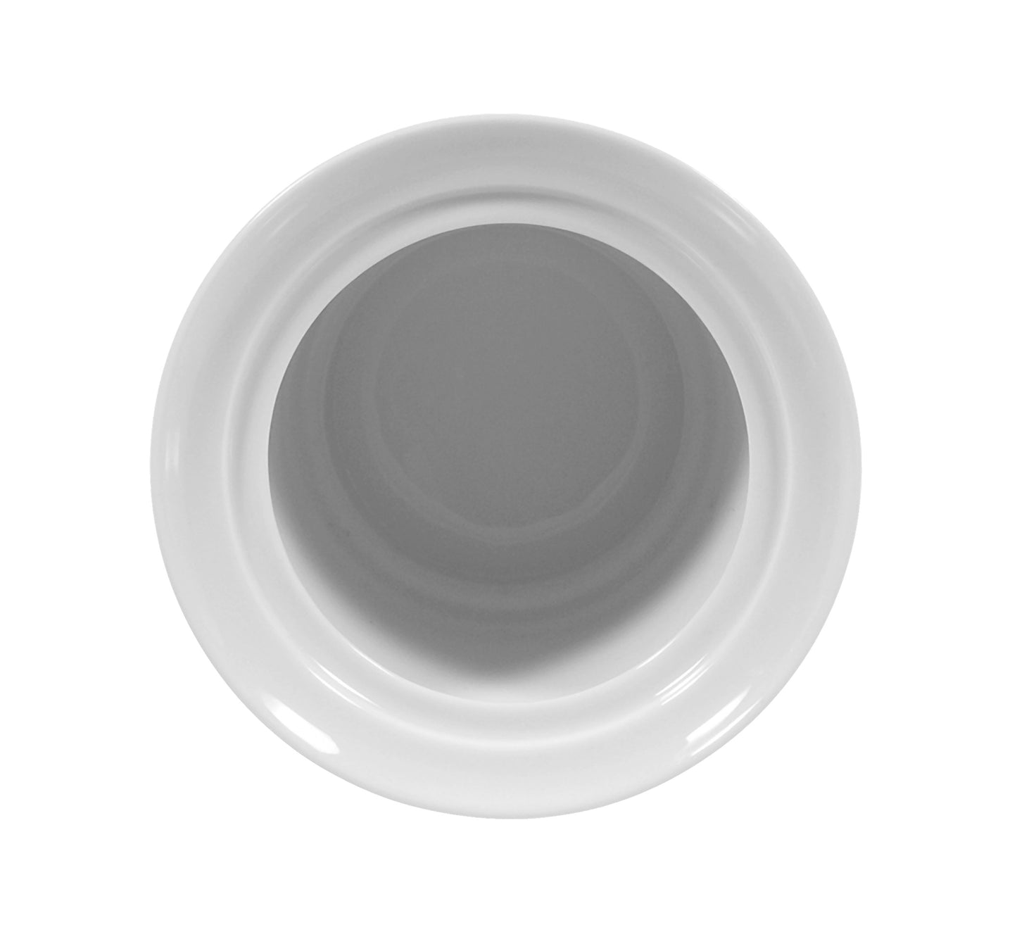 Weiße Tasse mit Deckel