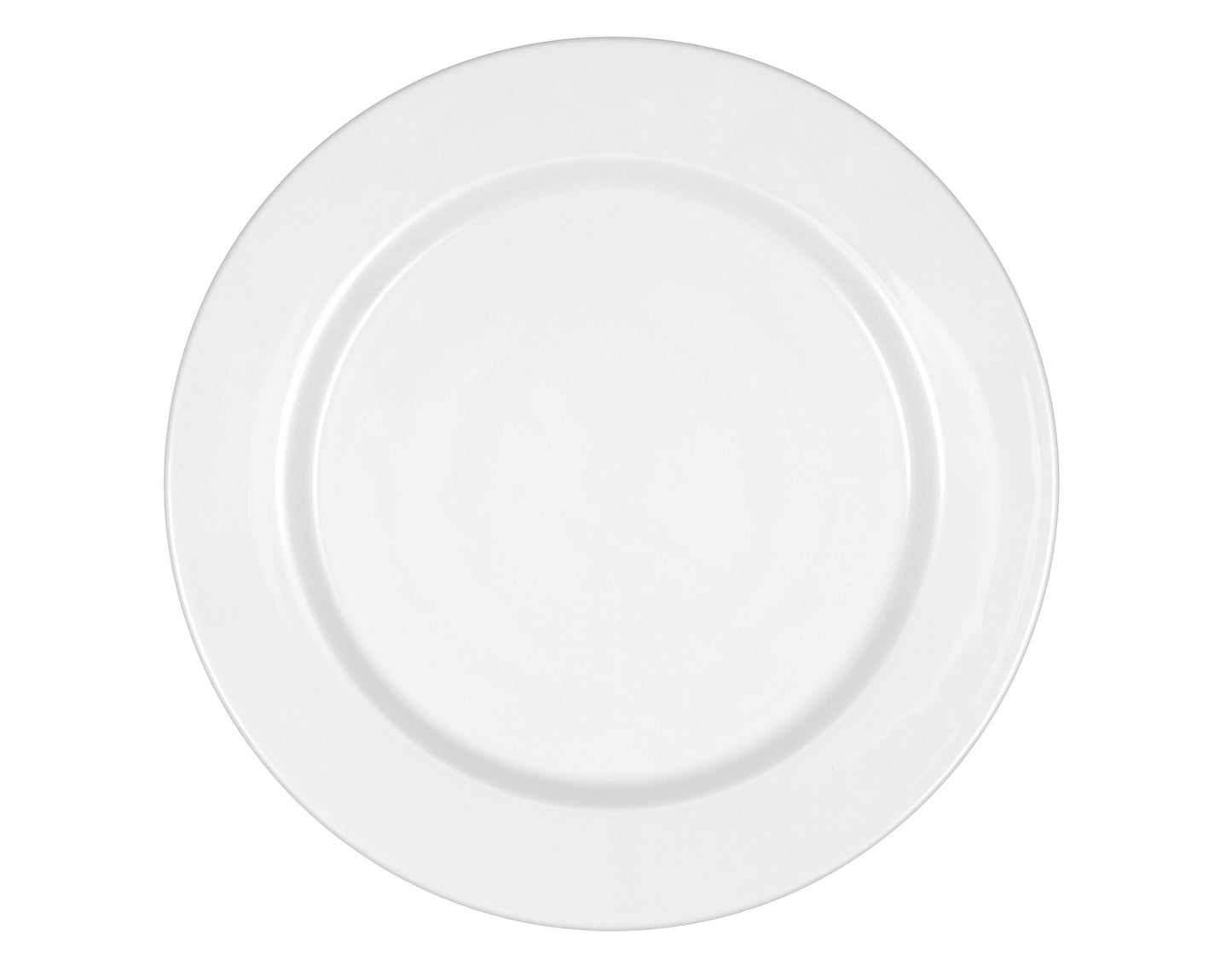 Weißer, leerer Porzellanteller, Gastronomie