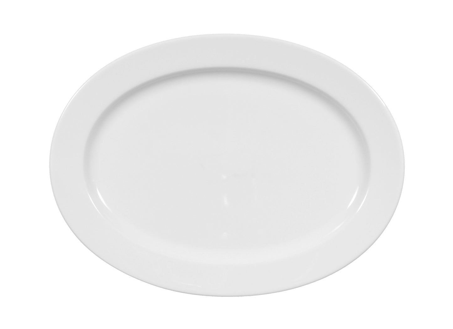 Leerer weißer Gastronomie-Teller.