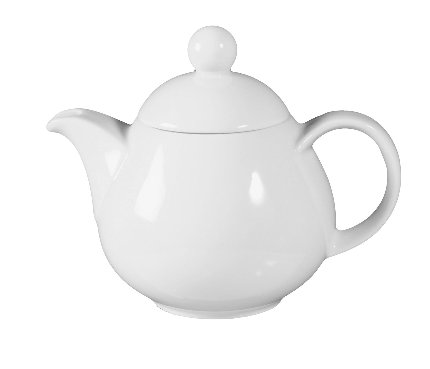 Weiße Teekanne aus Porzellan