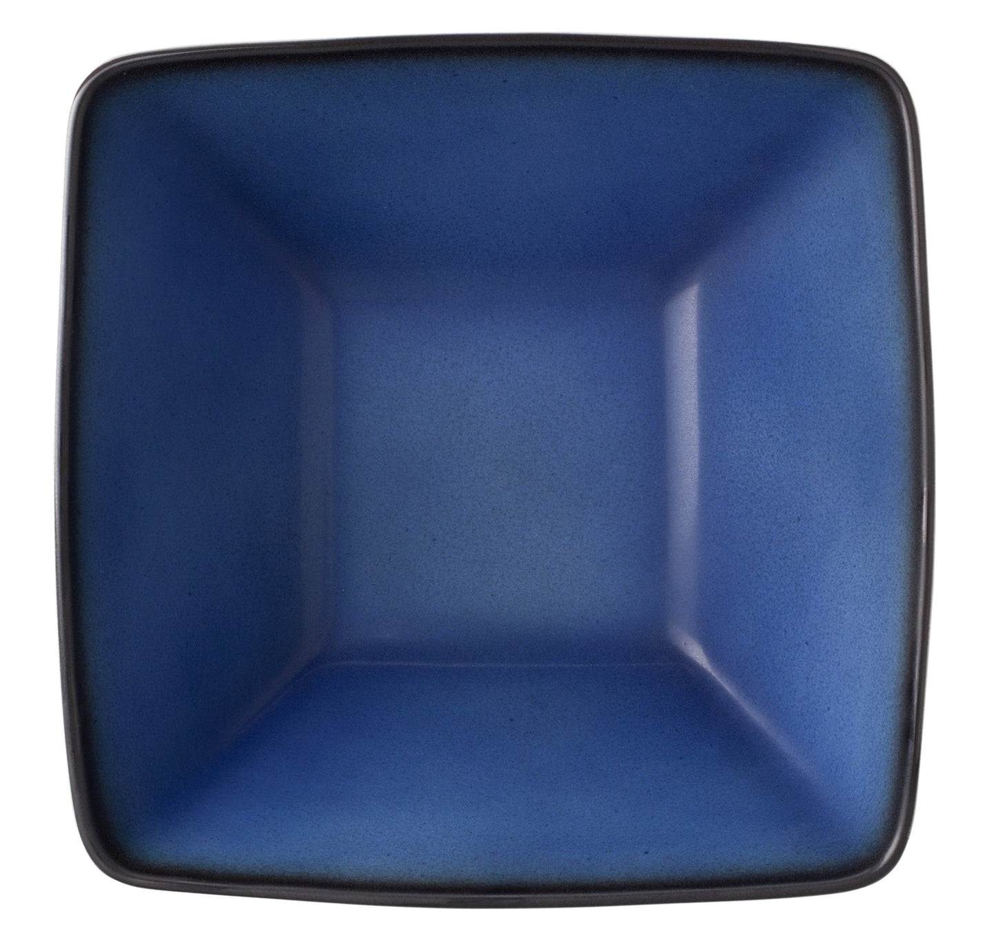 Weiße Schüssel mit blauem Innenraum