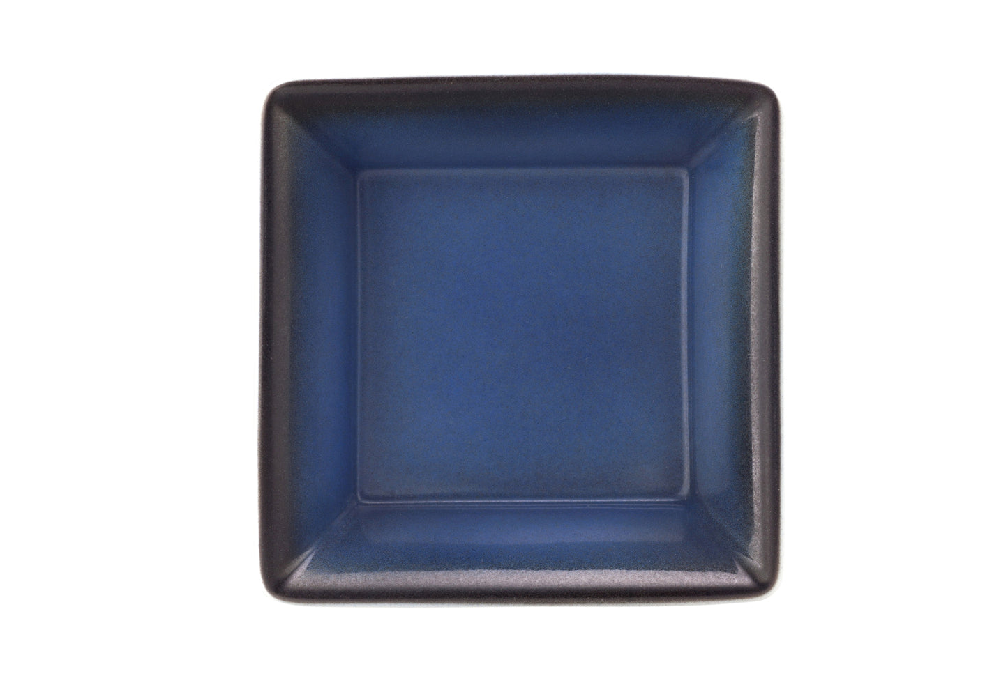 Blaue und weiße Servierschale