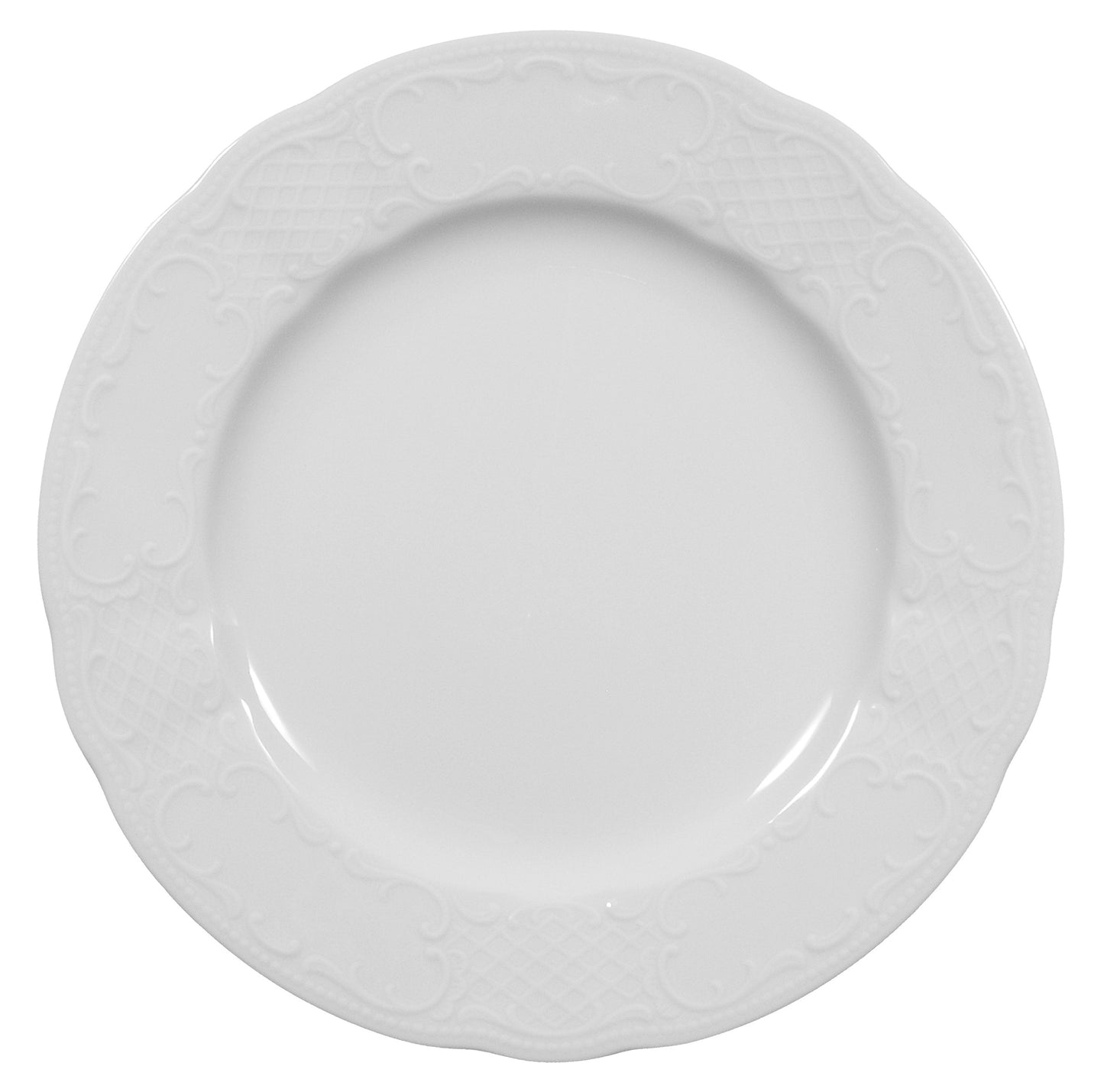 Weißer, leerer Porzellanteller, Gastronomie