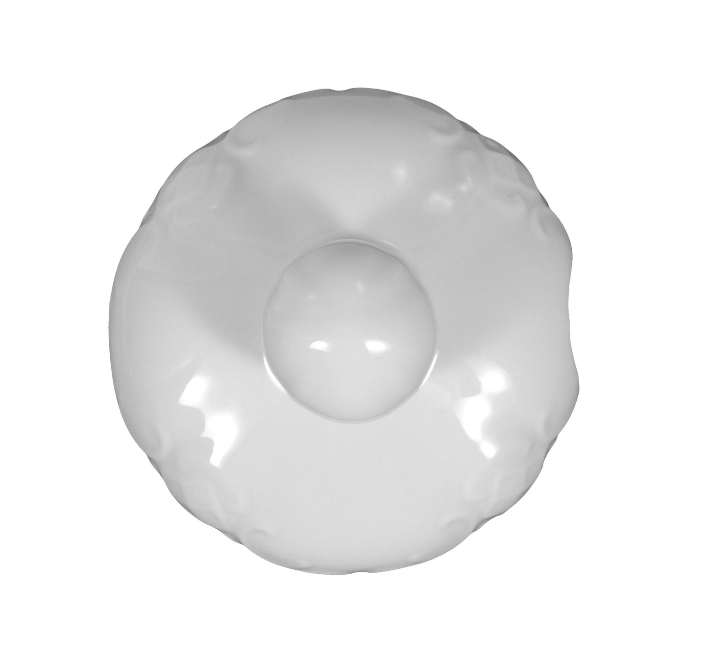 Weiße Porzellan-Zuckerdose mit Deckel