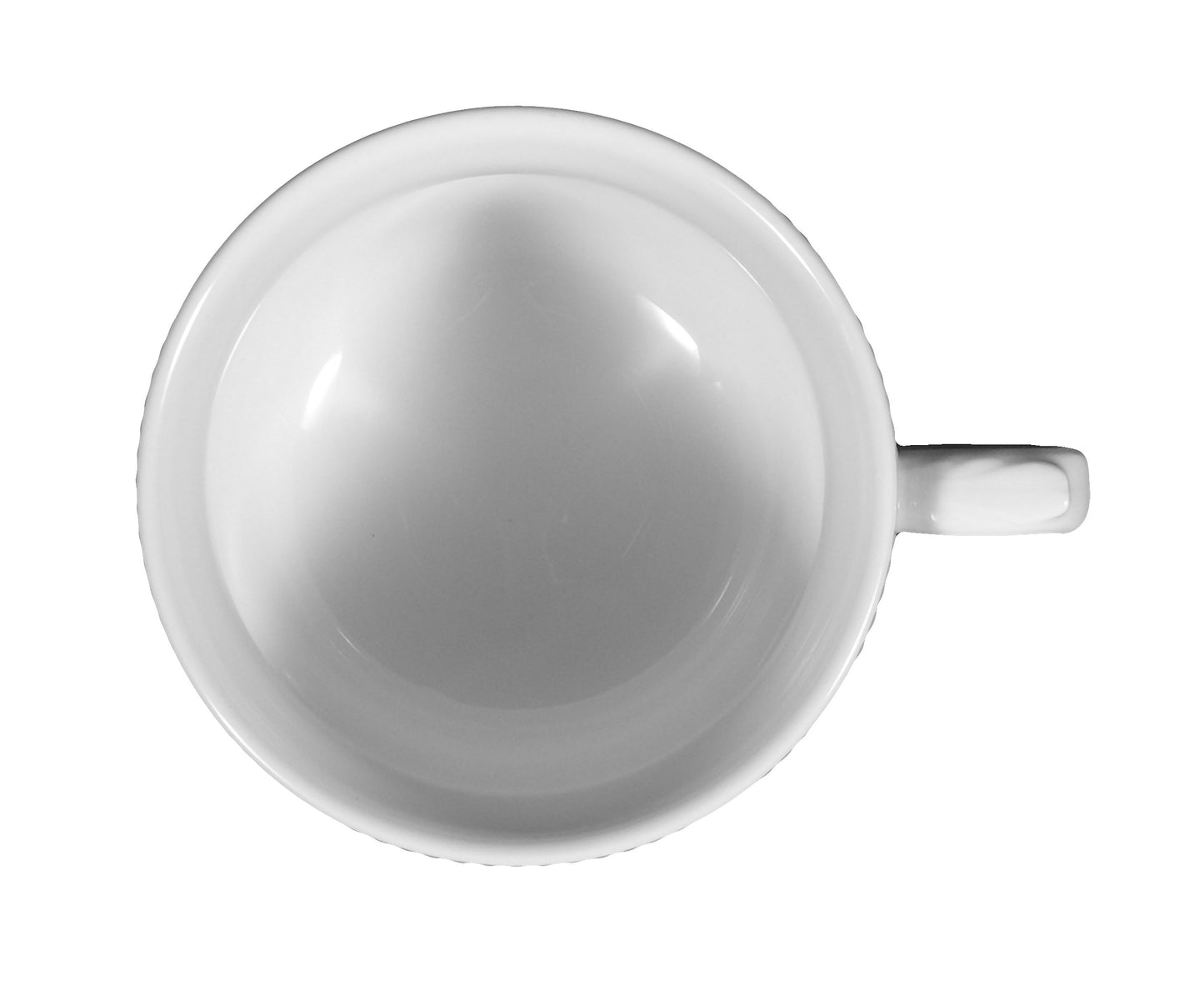 Weiße Kaffeetasse mit Muster