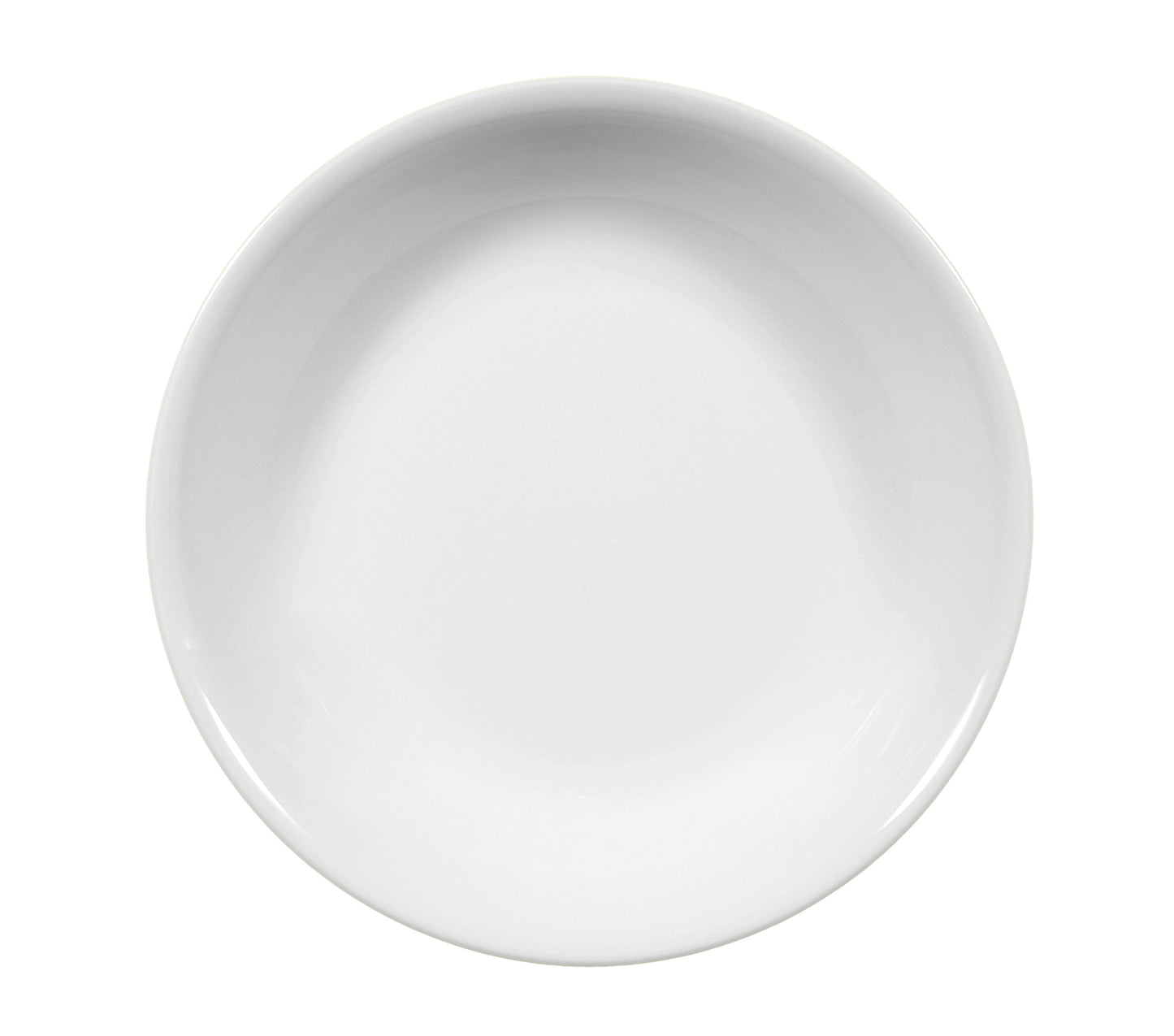 Weiße Porzellanschale, leer, Gastronomiebedarf