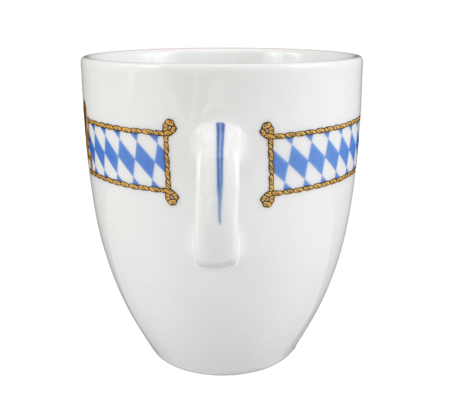 Weiße Tasse mit bayerischem Wappen