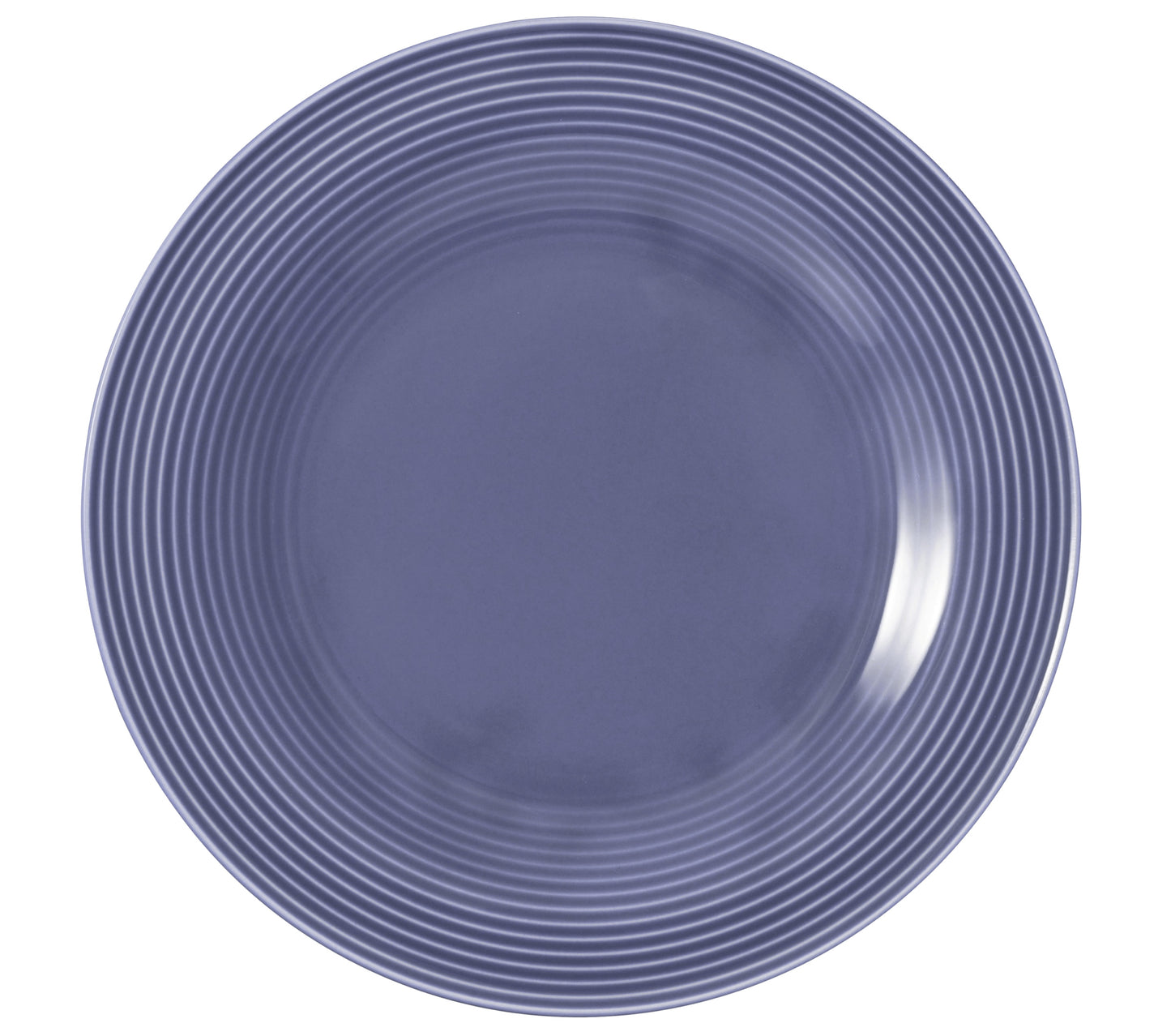 Leere blaue Teller für Gastronomie