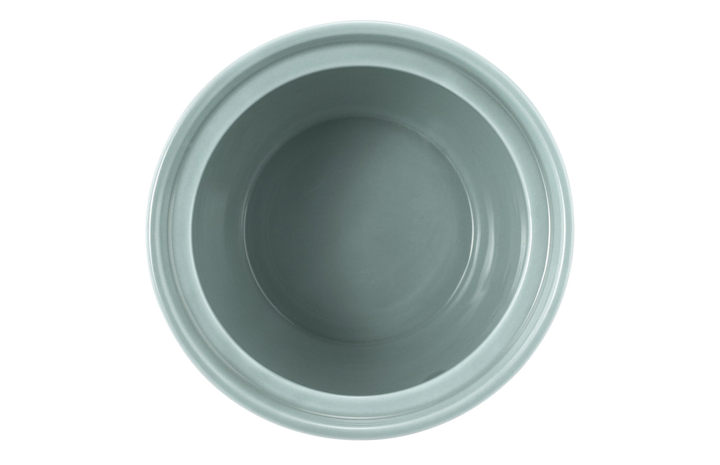 Blaue Keramikschale mit Wasser
