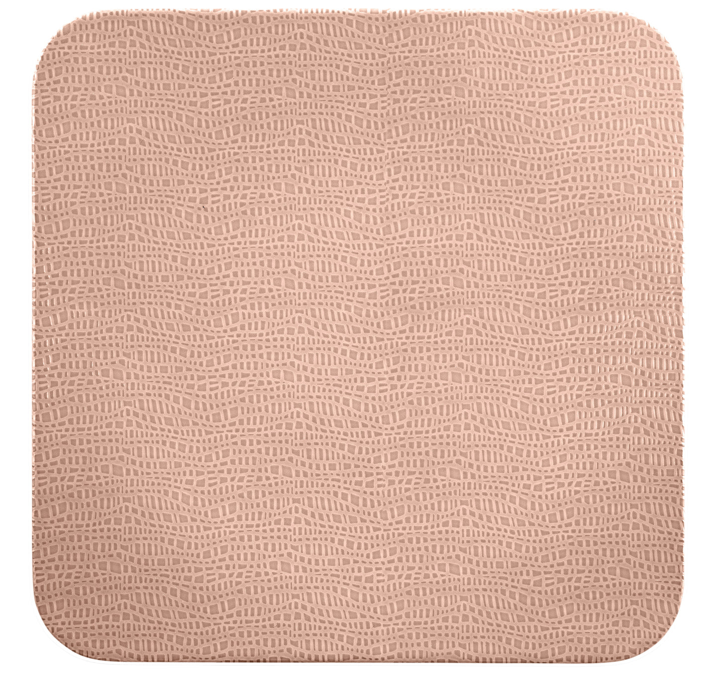 Braune Serviette mit Muster.