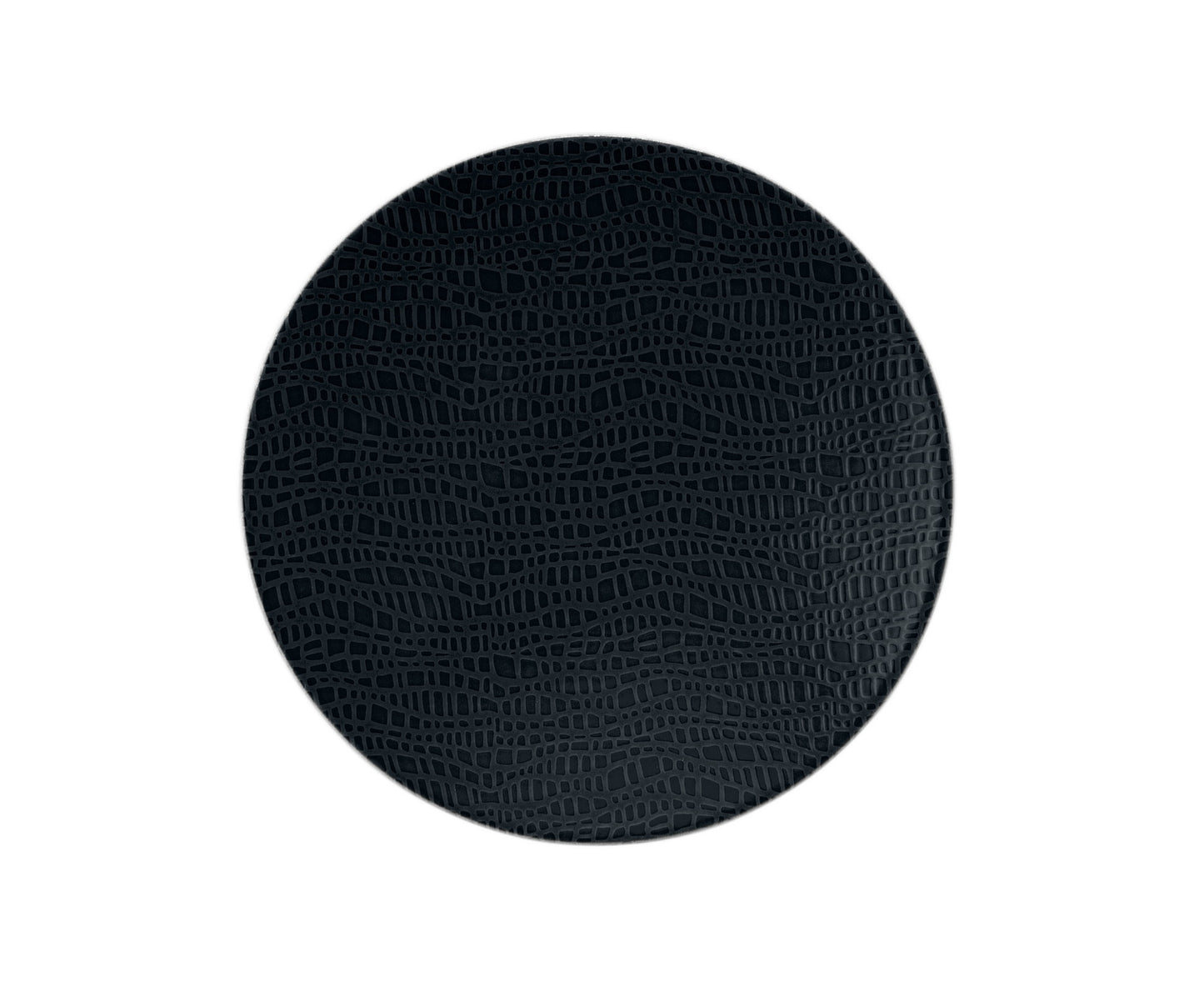 Runde schwarze Ledertextur