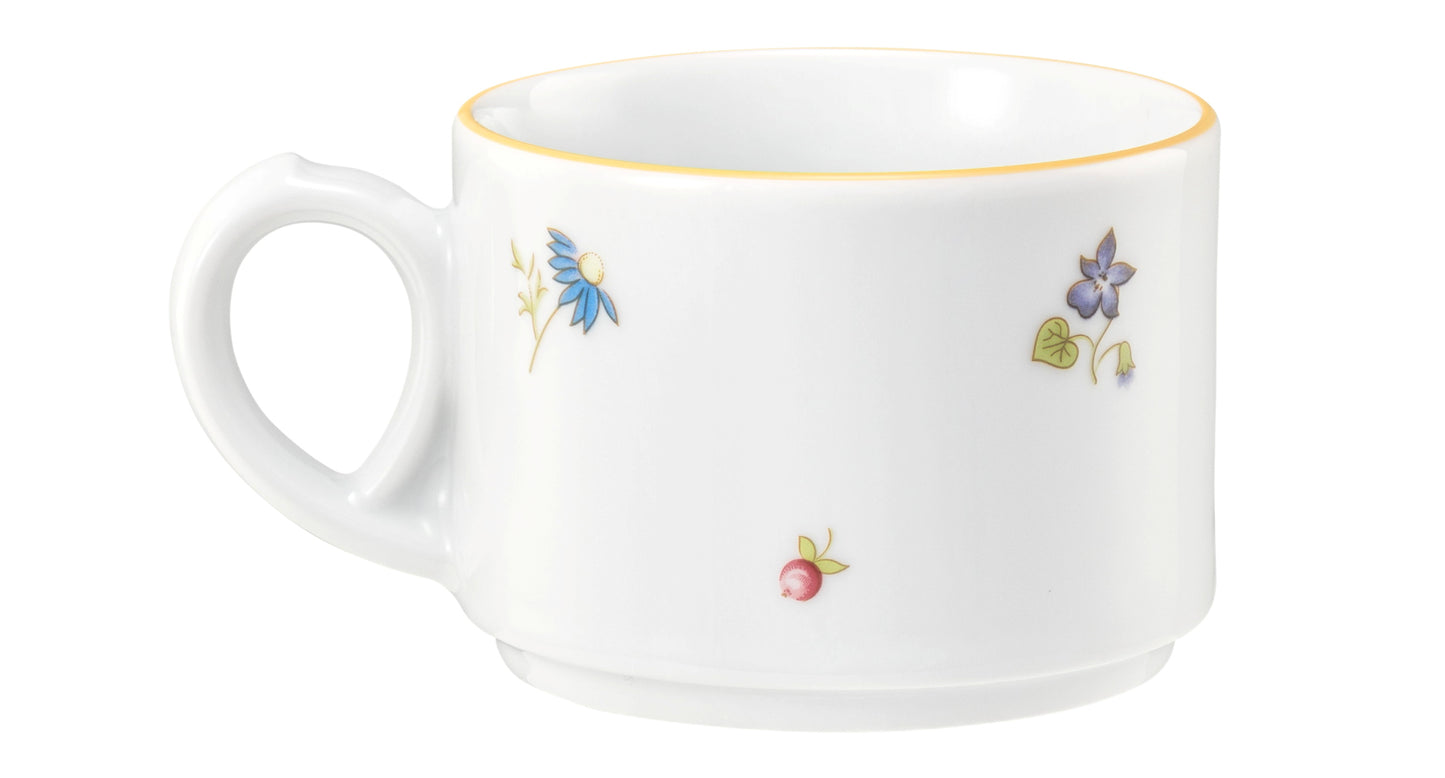Porzellan-Tasse mit Blumenmuster