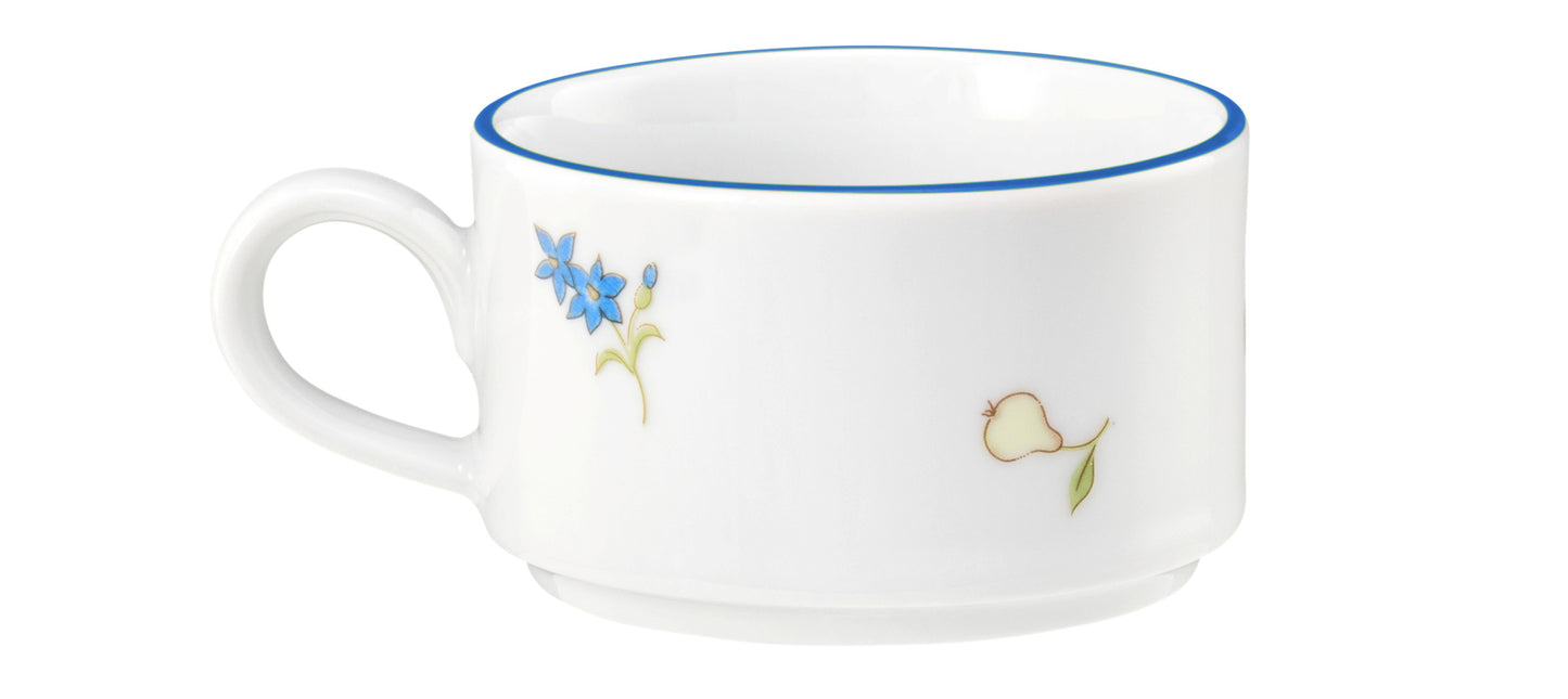 Porzellan-Tasse mit Blumenmuster