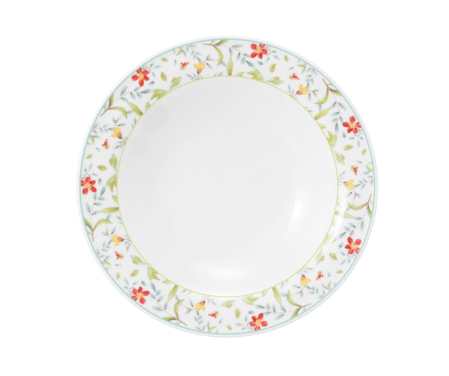 Tiefer Teller mit Blumenmuster