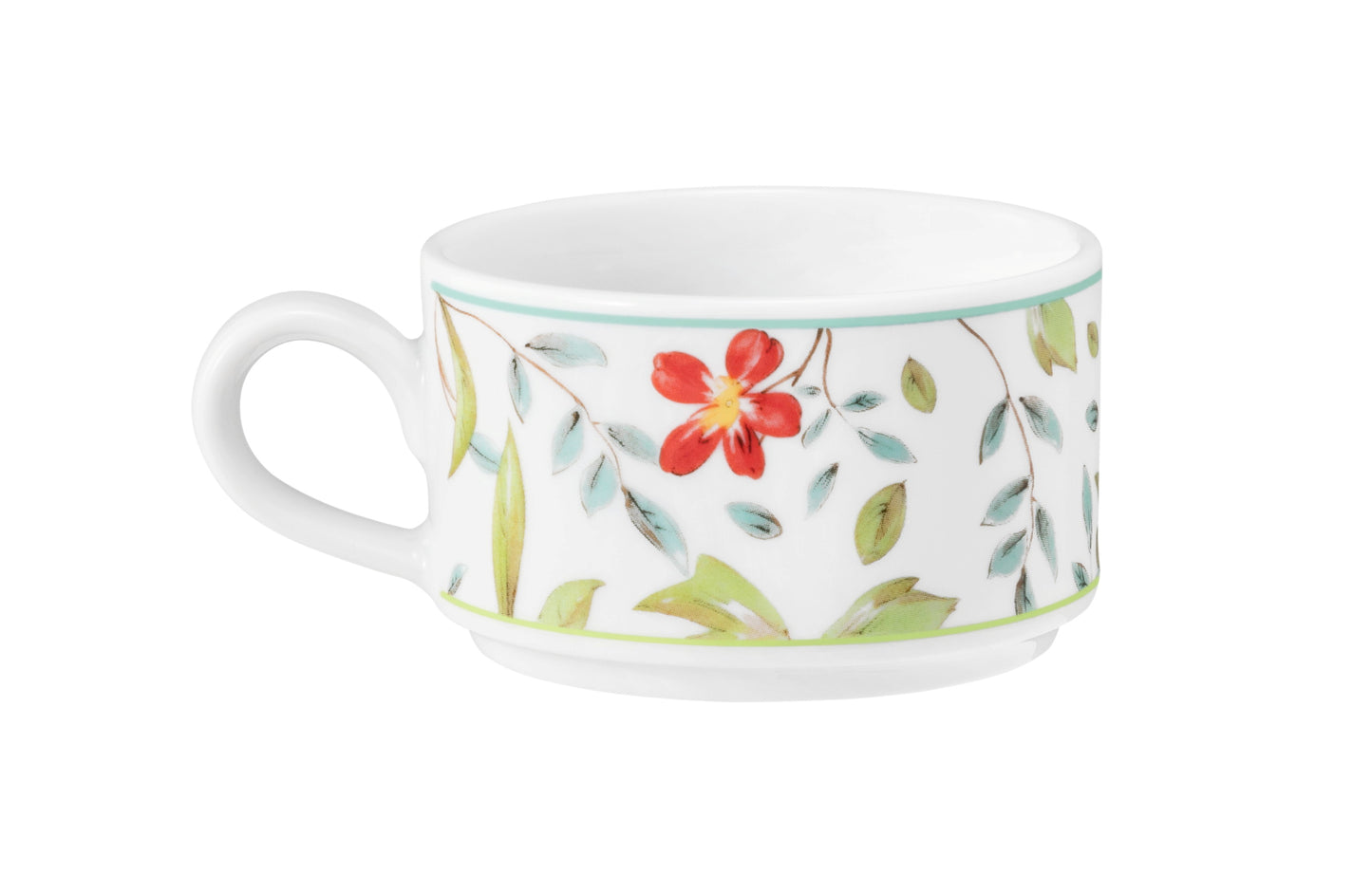 Bunter Teetasse mit Blumenmuster
