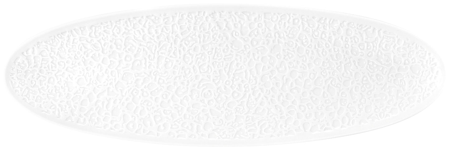 Leerer weißer Porzellanteller, Gastronomiebedarf