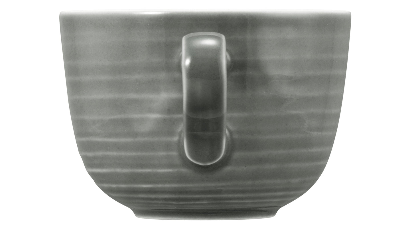 Graue Kaffeetasse aus Keramik