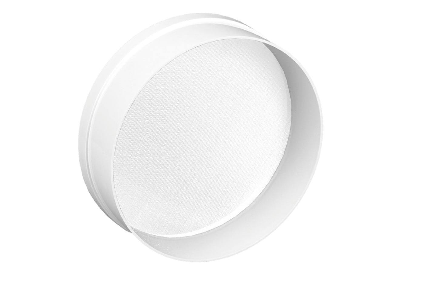 Runder, weißer Gastronomiefilter.
