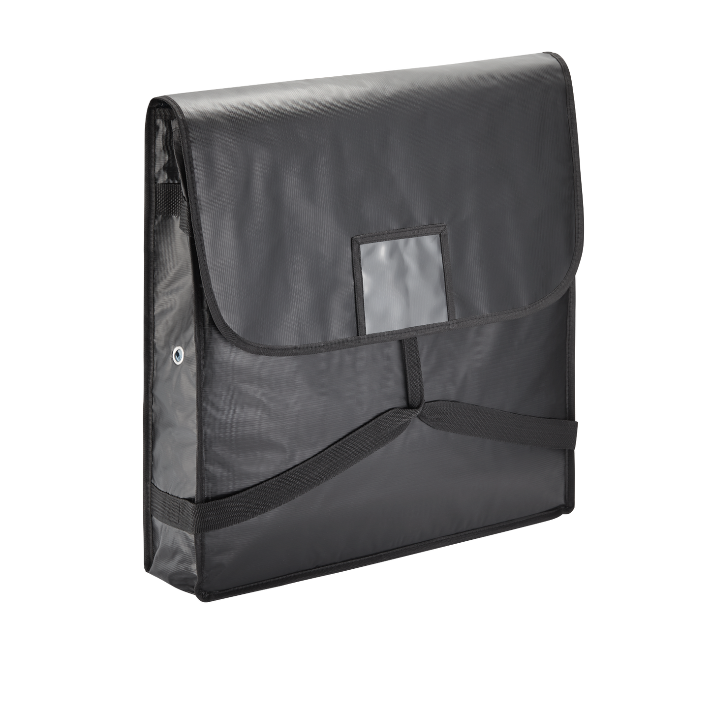 Schwarze Thermotasche für Speisentransport.