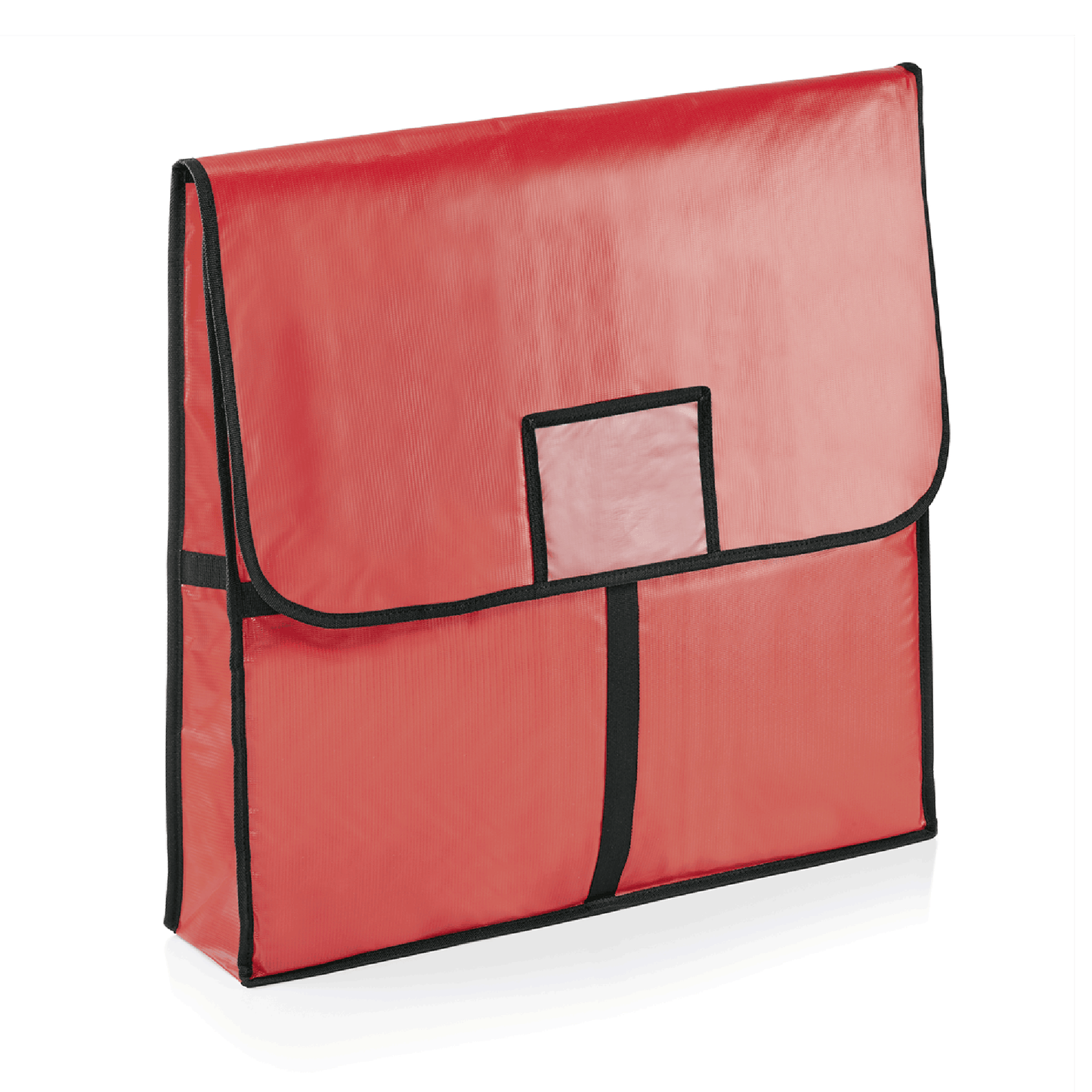 Rote Thermotasche für Lebensmitteltransport.