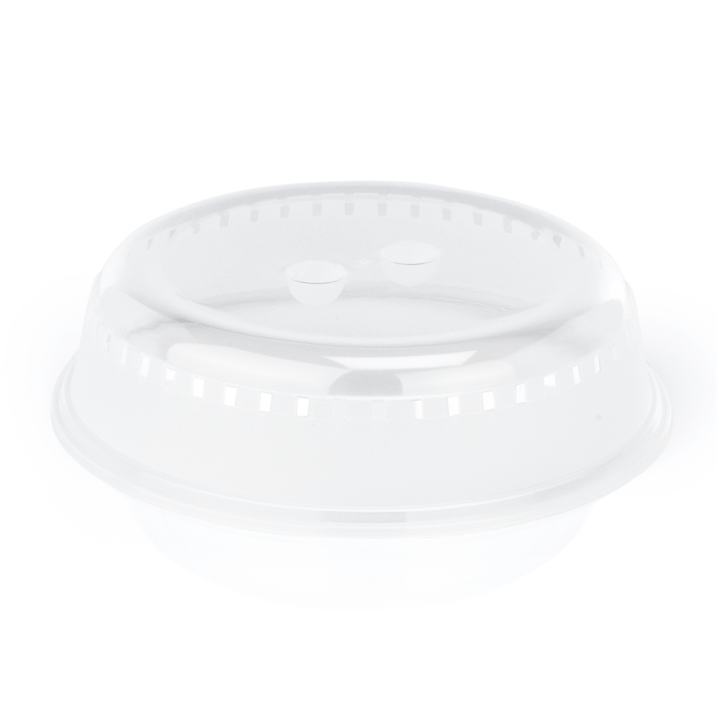Transparenter Plastikdeckel für Lebensmittelbehälter.